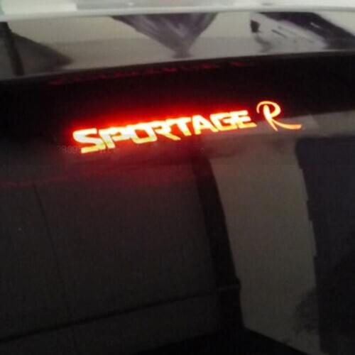 Carbon Fiber Stickers And Decals High Mounted Stop Brake Lamp Light Car Styling for KIA 2011-2016 sportage R 1pc
