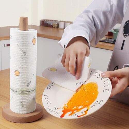 Lazy Rags Wet and Dry Kitchen Disposable Washable Cleaning Household Non-woven Paper Disposable Dish Cloth