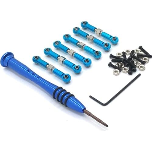 For WLtoys 1/18 184001 A949 A959 A969 A979 K929 Remote Control Car Parts Metal Adjustable Rod