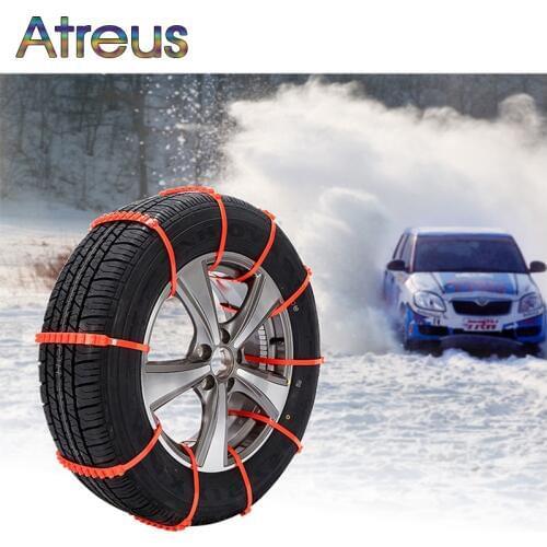 10pcs Winter Anti Slip Snow Chains For Infiniti Hyundai IX35 Creta IX25 Tucson 2017 Nissan X-trail Qashqai Juke Accessories 2016
