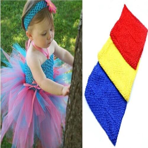 1 Pc 3~6 Years Old Elastic Wrapped Chest Kint Fabric DIY Sewing Tutu Skirt Christmas Birthday Party Gift Decor Dress Accessories