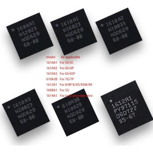 10PCS U2 USB tristar IC 1614A1 1608A1 1610A1 1610A2 1610A3 610A3B 1612A1 IC for iPhone 12/11/5/5S/6/6P/7/7P/8/8P/X/XS/XSMAX/XR