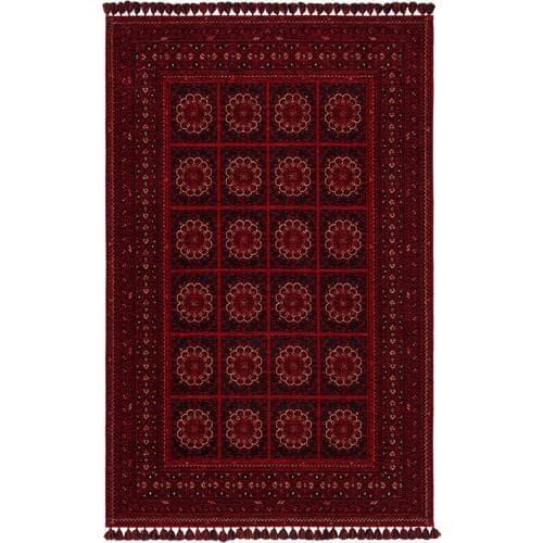 160x230 Red Acrylic Chenille and Produced Water Repellent With Polyester Antibacterial Washing machine Washable Machine Made