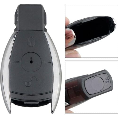 2 Buttons Car Key Shell Remote Control Housing Case Replacement Car Key Accessories Fit for Mercedes-Benz-W203 W204 W211 MBKS18