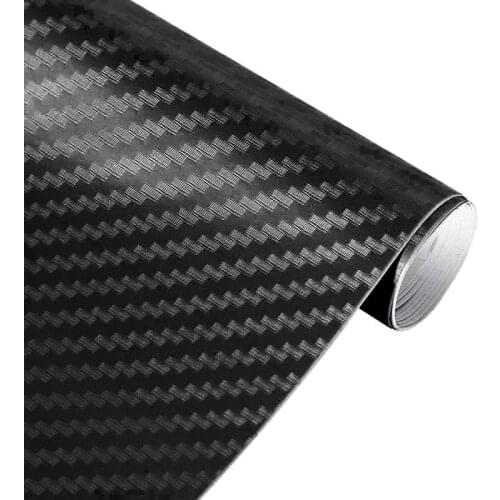 30X127cm 3D Carbon Fiber Vinyl Car Sticker For Renault Megane 2 3 Duster Logan Honda Civic 2006-2011 Fit Accord