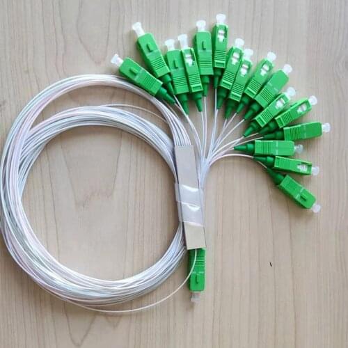 50pcs/Lot Splitter 1X16 PLC SC APC FTTH Fiber Optic Splitter Optical Single Mode PVC 1M Free Shipping