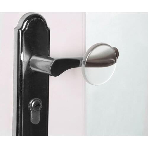 6Pcs Door Stopper Transparent Protector Wall Round Silicone Door Handle Bumper Guard Stopper for Home Furniture Protector Stops