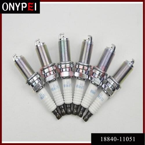 6pcs/lot 18840-11051 ILFR5B11 Iridium Spark Plug For Hyundai 1637 XP5325 FR8SPP332 9006 1884011051 18840 11051 ignition plug