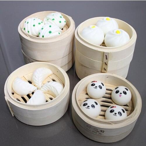 7-Imitation Buns Steamed Bread Fake Food Model Kitchen Model DIY Simulation Food Mold Modeling Food Home Decorations farmhouse