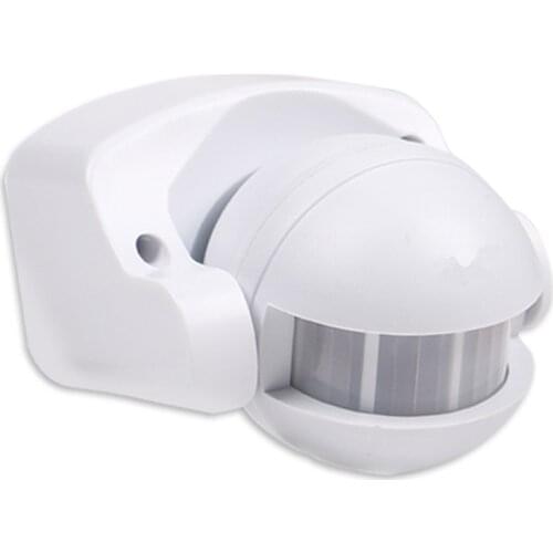 AC 220V-240V 110V 180 Degree Outdoor IP44 Security PIR Infrared Motion Sensor Detector Movement Switch Max 12m 50Hz 3-2000LUX