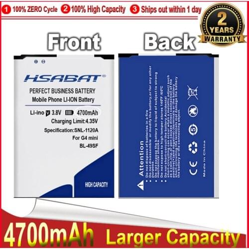 HSABAT 4600mAh BL-49SF Battery For LG G4 mini Battery G4C G4S H735T H525N G4mini miniG4