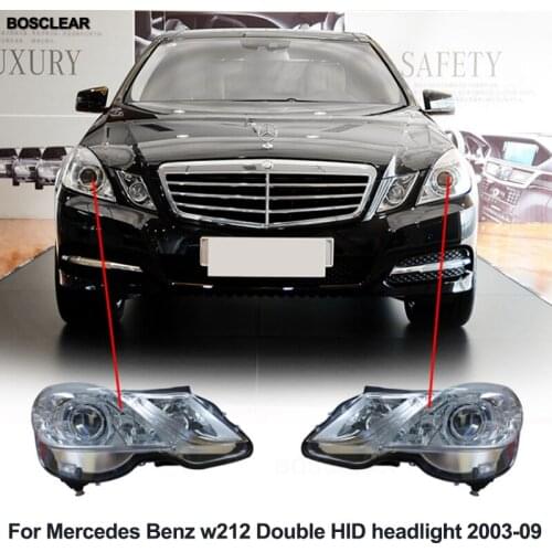 Car headlight For Mercedes Benz E class W211 E240 E200 E280 W212 E180 E200L E260L E300 headlamp Hid Xenon Beam Lens Led Tear Eye