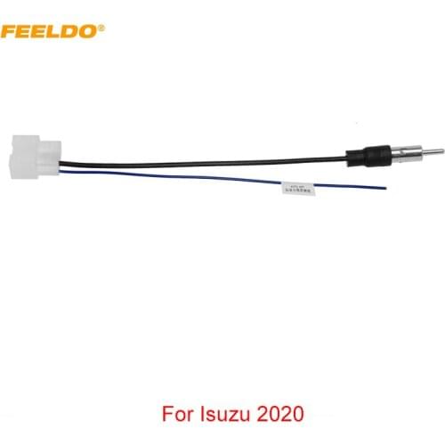FEELDO Car Female to ISO Male Plug Radio Antenna Adapter For Isuzu Single Head Radio Wire Cable