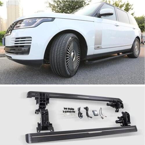 For Land Rover Range Rover 2013-2022 Electric Automatic Running Boards Side Step Bar Pedals High Quality Motor Switch