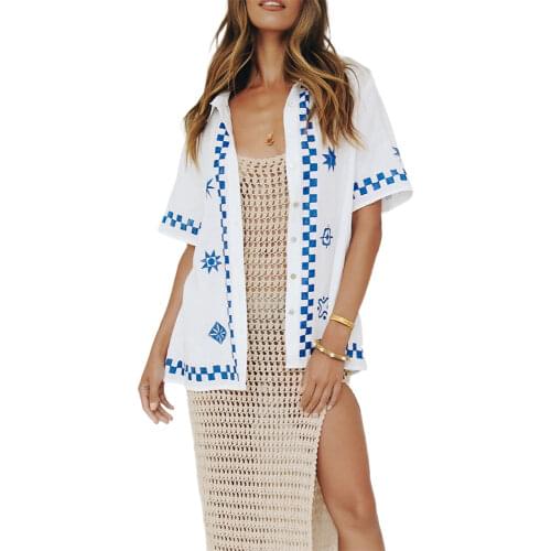 Блузки с принтом Douhoow China At AliExpress