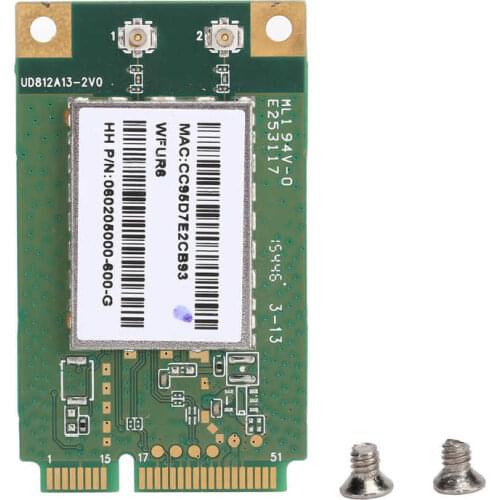 'x1 dual riser extend adapter pci add on cards with' micro card Wifi Module USB PCI‑E 2.4GHz+5GHz Network Card WFUR6