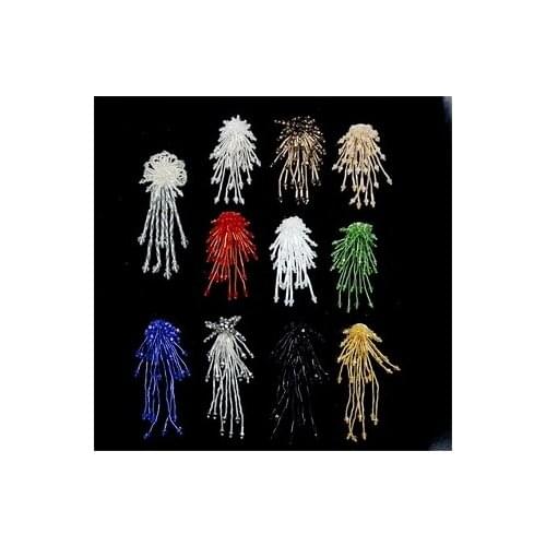 3pcs Clothes hanging tassel clothes decorative beaded clothing patch bag earrings jewelry accessories