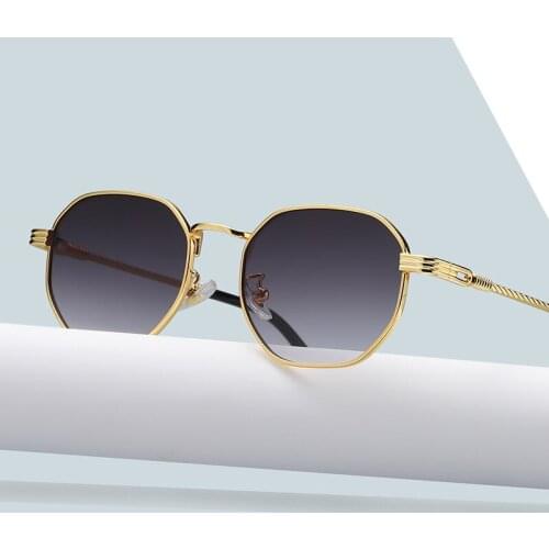 Round Sunglasses Women Chic Driving Men Sun Glasses Shades UV400 Points Vintage Metal Frame Driver Sunglass UV400