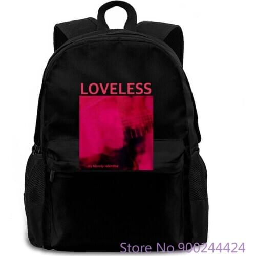 My Bloody Valentine Loveless Black Middle Aged women men backpack laptop travel school adult student
