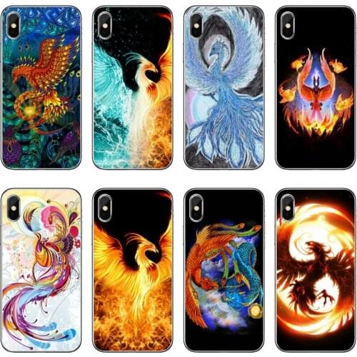 The rising Fire Phoenix bird Art soft cover case For Samsung Galaxy J8 J7 J5 Prime pro J3 A3 A5 A7 2018 2017 2016