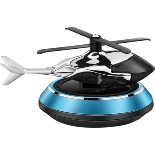 Car Airplane Air Freshener Solar Rotating Helicopter Car Perfume For Auto Interior Accessorie Air Freshener Custom