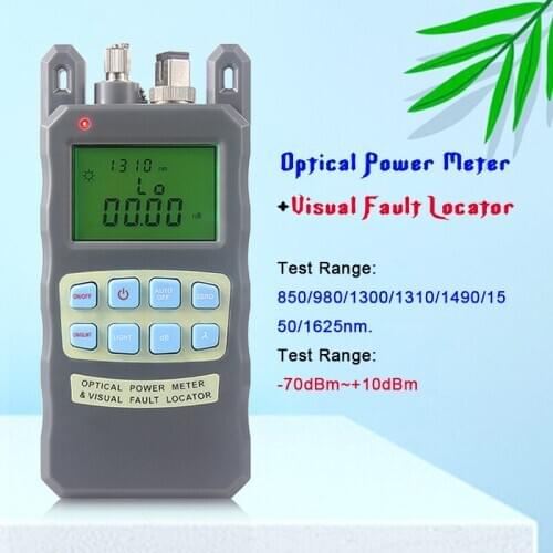 OUTEST fiber optical power meter +Visual Fault locator 10mw 2 in 1 power meter optical fiber -70 to +10dBm network tools