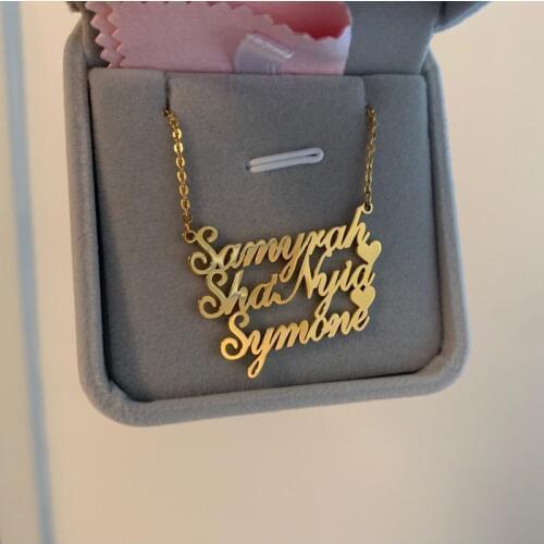 Custom Best Friend Name Necklaces For Women Nameplate Jewelry Collier Femme 2019 Stainless Steel Friendship Necklace BFF Gifts