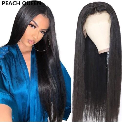 Peach Queen Black Wigs