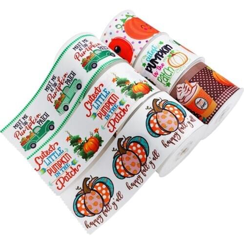 Stamp Cartoon Printed Grosgrain Ribbon 44158