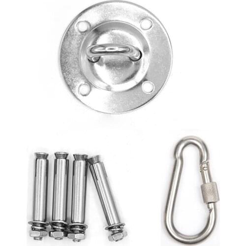 High Quality Stainless Steel Ceiling Mount Anchor Bracket Hook Training Straps Yoga Hammock Swings Wall Mount Hook Accessories