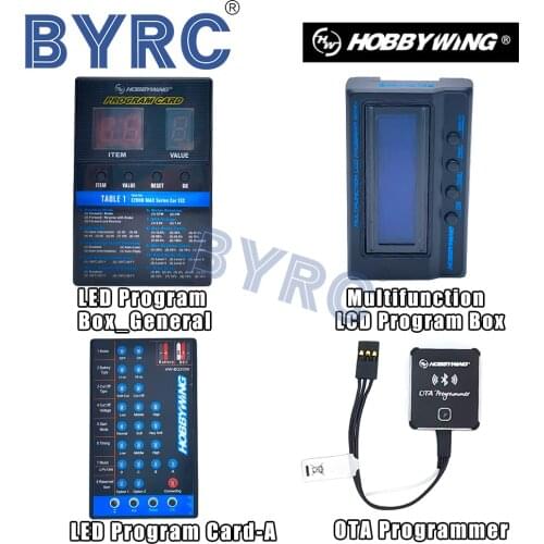 Hobbywing Program Card-A with LED Program Box with Multifunction LCD Program Box for programming HOBBYWING brushless ESCs