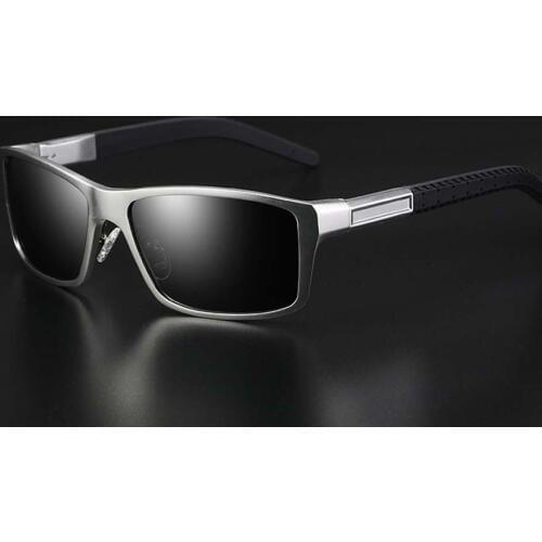 Sunglasses wholesale Black gray lens tea lens Aluminum Sunglasses polarized man sun glasses lens Goggles Eyeglasses super light