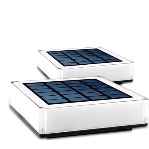 Solar Column Head LED Lamp Warm White Outdoor Gradient Fixed Color RGB Garden Simple Modern Household Landscape Sunlight Lampen