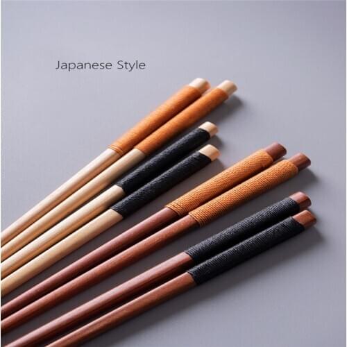 Japanese Solid Wood Chopsticks Healthy Tableware Eco-friendly Asian Chopsticks Chop Sticks