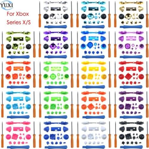 YuXi For Xbox Series X S Controller RB LB Bumper Trigger Buttons ABXY Dpad Key Mod Kit with Repair Tools