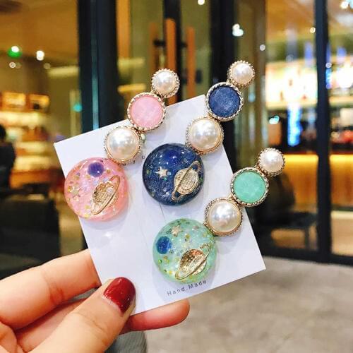 Hair pin Hair Accessories Pearl Hair clip Bobby pin Fashion Milky Way Girls Star