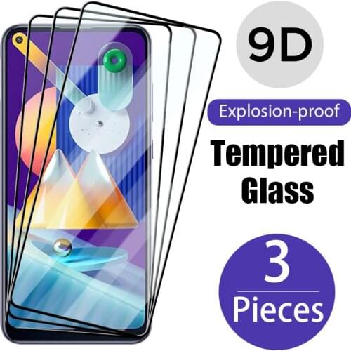 3PC Tempered Glass On Samsung M31 M31S M21 M21S M51 M30 M40 M11 M10 Screen Protector For Samsung M40 S10 Lite S20 Lite S20 FE