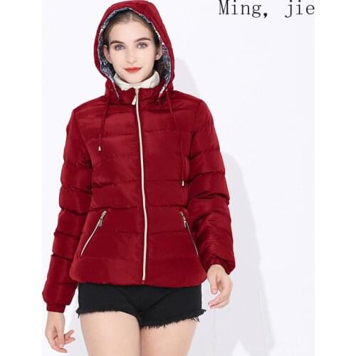 2020 Womens New Autumn and Winter Retro Short Padded Jacket Thickened European and American Casual Padded Jacket