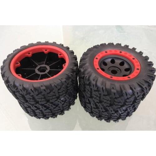 1/8 Scale Kyosho 30974 HOBAO SST-EP T8TE V2 VPTruggy Beadlock Wheels/Tires 4PCS HEX 17MM 135MM X57MM