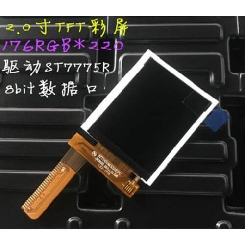 2.0 inch 26PIN TFT LCD Color Screen ST7775R Drive IC MCU 8Bit Parallel Interface 176(RGB)*220