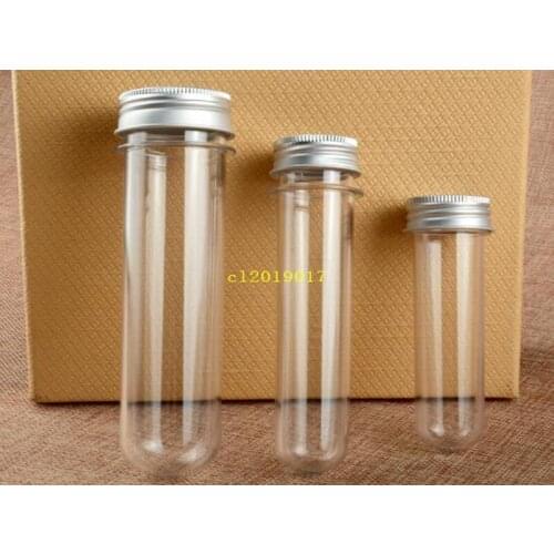 30ml 40ml 100ml Transparent cylindrical plastic test tube bottle mask powder bottle bath salt candy bottled empty bottle