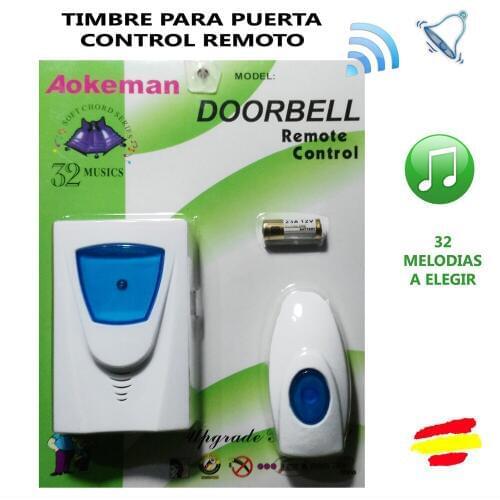Doorbell wireless door to BATTERIES reach 100 meters 32 MELODIAS to choose