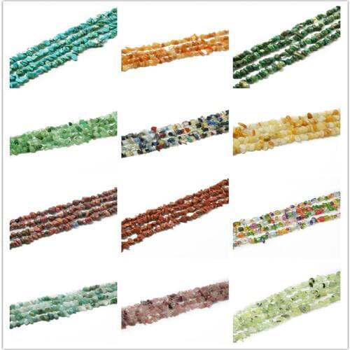 5-8mm 87cm/str Natural Stone Freeform Gravel Loose Chip Beads For Jewellery Making Bracelet Strand Necklace DIY