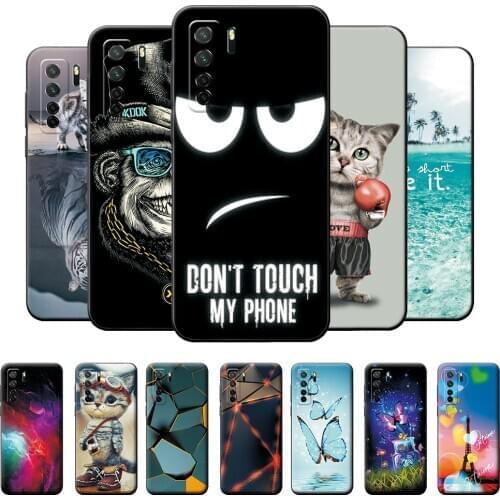 Case For Huawei P40 Lite 5G Silicone Soft TPU Phone Cover For Huawei Nova 7 SE Cover Protective Case Bumper For Honor 30S Russia