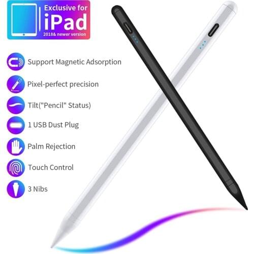 For Stylus Apple Pencil 2 iPad Pen For iPad Pro 11 1st 2nd / 12.9 3rd 4th / 2018 6th / 2019 7th / mini 5 Air 4 3