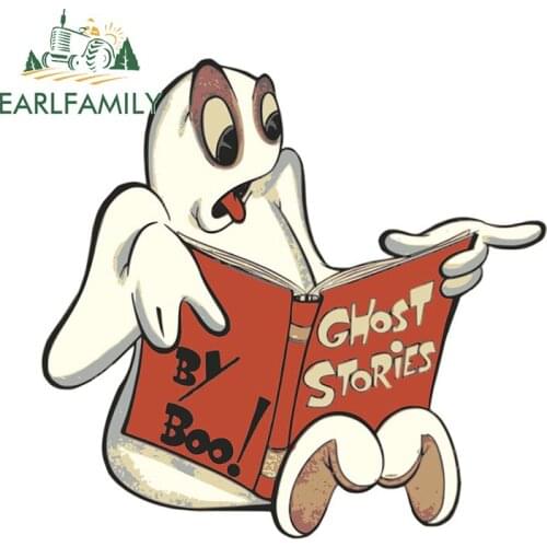 EARLFAMILY 13cm x 12.5cm for Vintage Ghost Stories Car Assessoires Stickers Car Body Waterproof Decal Creativite ATV Decoration
