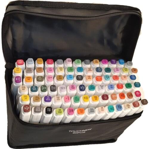 Art Marker Pens 30 40 60 80 168 Colors Pen Alcohol-Based Paint Marker Sketch Draw Manga Design Markers Art Supplies