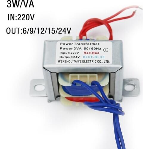 Power supply audio transformer Doublel/Single Input 220v 50Hz~60Hz spot welder safety isolation anti jamming 3W low frequency