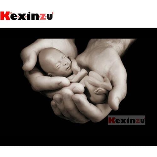Kexinzu Full 5D DIY Square/Round Drill Diamond Painting "Child in hand" 3d Embroidery Mosaic Cross Stitch Decor Gift X5485