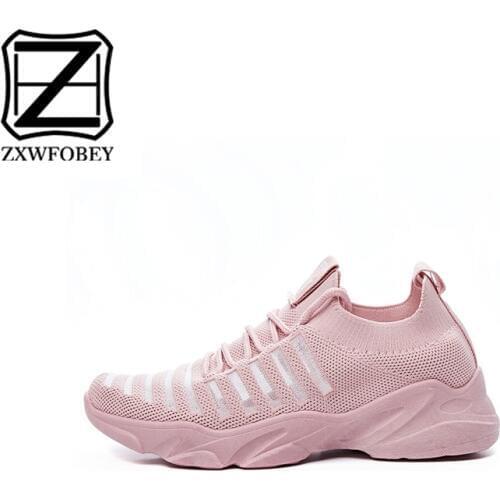 ZXWFOBEY Women Lente Schoenen Hot Sell Summer Trainers non-slip platform Sneakers Spring Footwear Shoes Women mesh sneakers 3CM